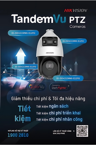 Camera tandemvu ptz hikvision – giải pháp hiệu quả