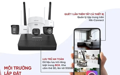 Lưu trữ an toàn, dễ dàng kết nối với hikvision wifi combo